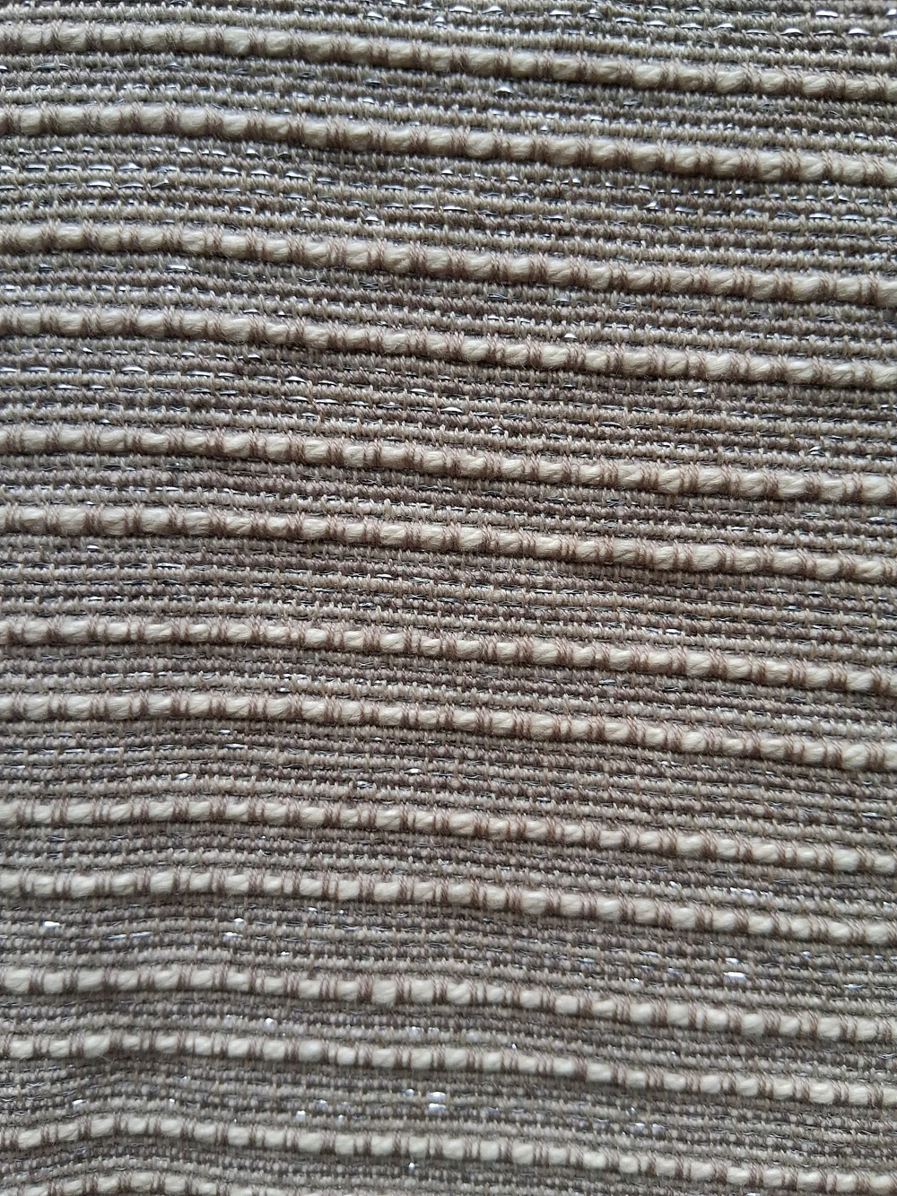 Lauren Ralph Lauren 22x22 Square Pillow Cover Beige/Silver 98% Cotton 2% Metal